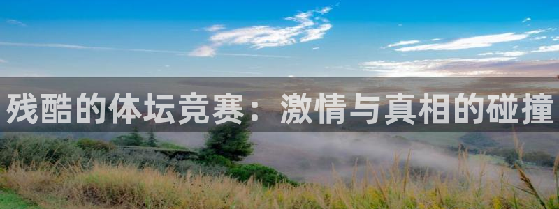 oety欧亿体育官网下载平台注册要钱吗：残酷的体坛竞